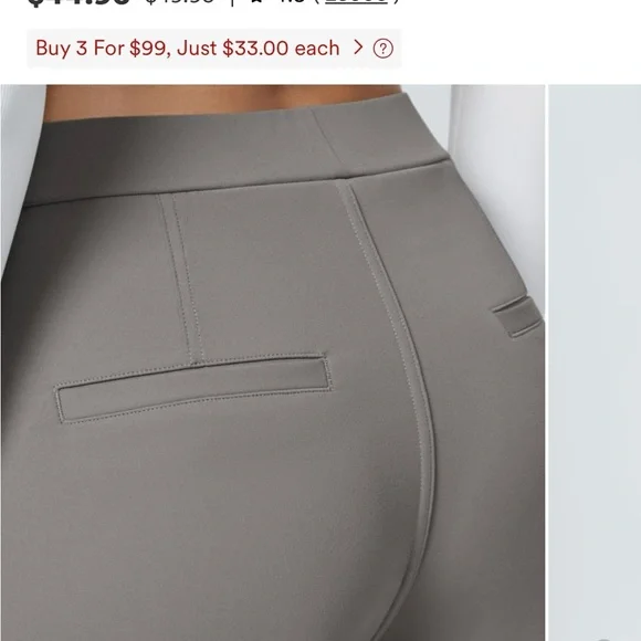 Halara Women's High Waisted Straight Leg Work Pant Trio - Picture 9 of 16